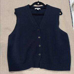 COS Navy V-Neck Sweater Vest